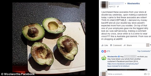 Woolworths customer tries to scam free avocados by using an old Facebook photo, Reports
