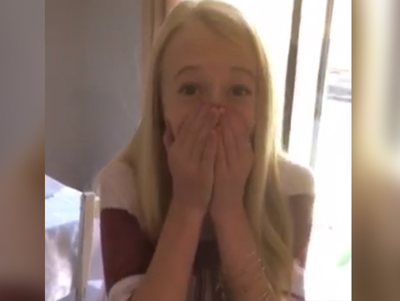 Macey Wright: Girl embraces mum after finding out she's receiving heart transplant (Watch)