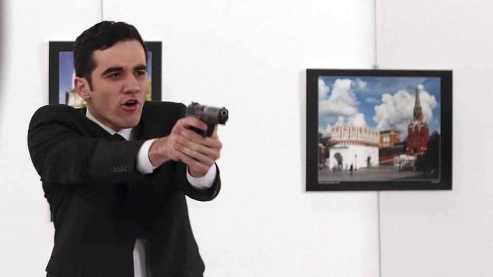 Russian ambassador shot dead in Turkey art gallery (Watch)