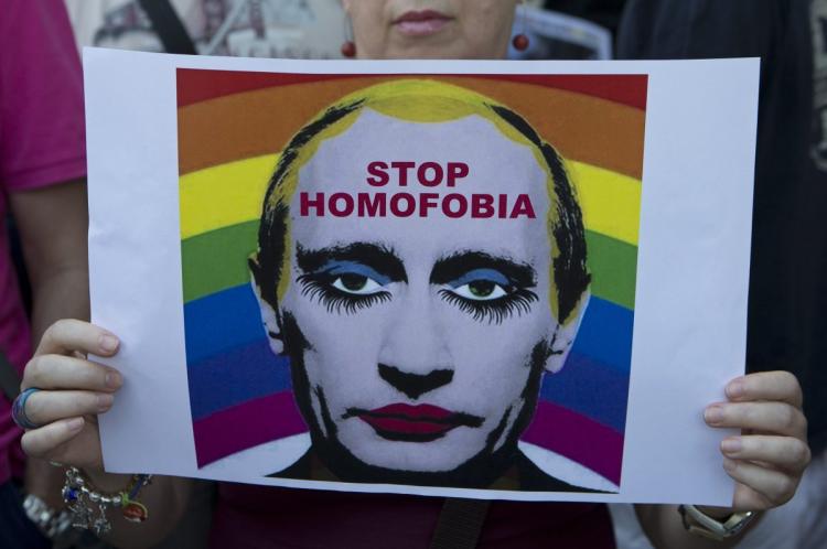 Vladimir Putin in makeup: 'Gay Clown' Image Now Illegal In Russia
