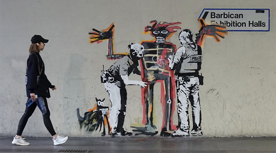 New Banksy Murals At The Barbican Explained On Instagram (Picture)