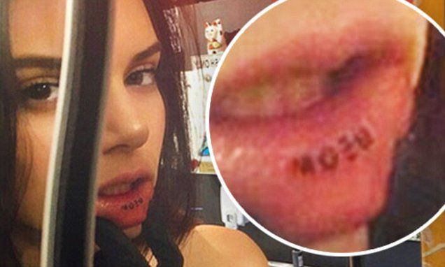 Kendall Jenner Meow Tattoo: Star Got a Lip Tattoo When She Was Drunk