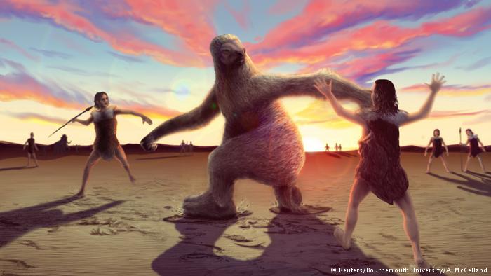 Humans, giant sloth hunt hinted at in 15,000-year-old footprints