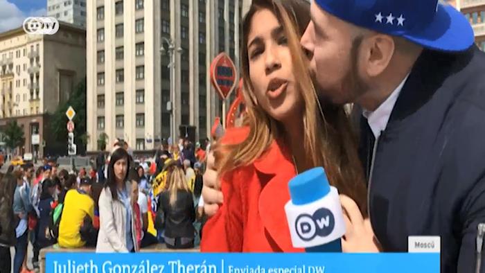 World Cup reporter groped on live TV in Moscow (Watch)