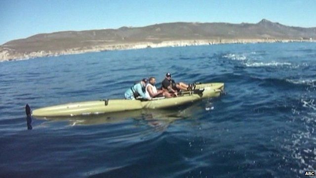 California shark: kayak gouged, 13-year-old boy who was diving for lobsters