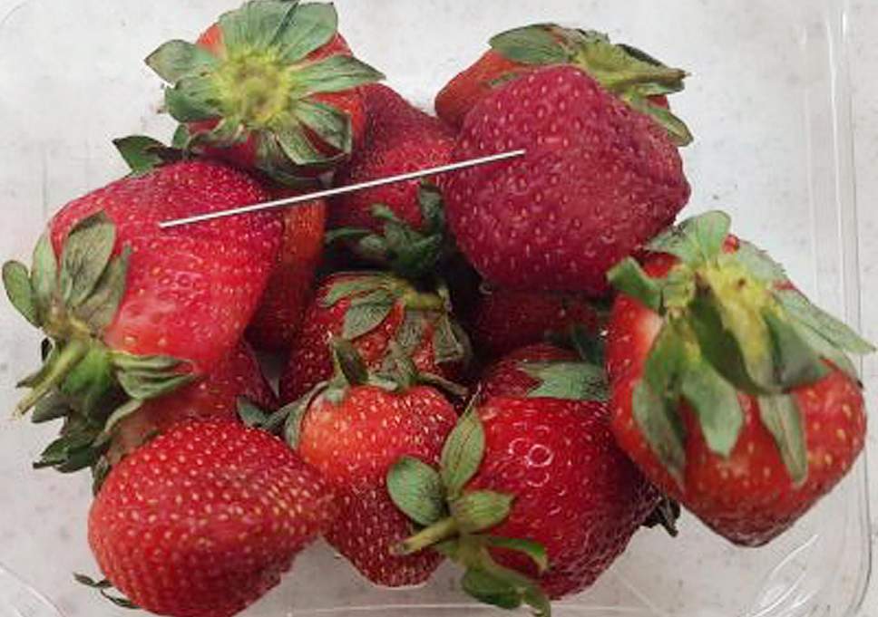Australia strawberry arrest: Woman charged over needles