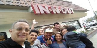 Actor Tom Hanks surprises fans at California In-N-Out Actor Tom Hanks surprises fans at California In-N-Out