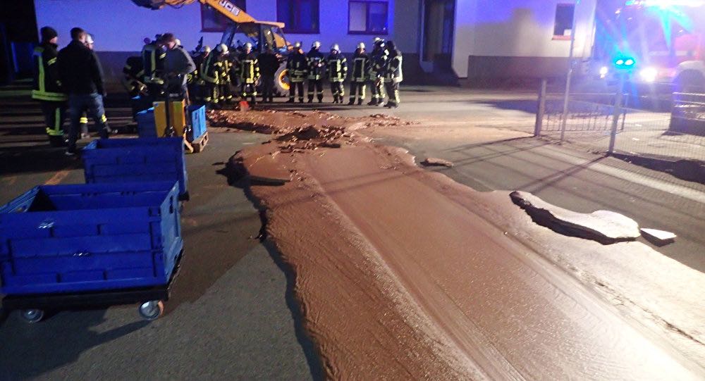 Germany Chocolate Factory Spill Leaves Sweet Mess (Picture)