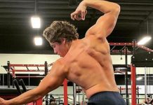 Arnold son pose his dad struck in 1976 Arnold son pose his dad struck in 1976