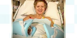 Corinne Hutton, Quadruple amputee ‘thrilled’ after double hand transplant Corinne Hutton, Quadruple amputee 'thrilled' after double hand transplant