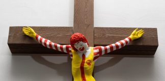McJesus sculpture sparked outrage and violent protests McJesus sculpture sparked outrage and violent protests