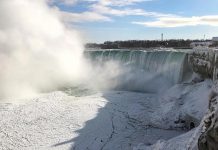 Niagara Falls frozen as wintry weather bites (Reports) Niagara Falls frozen as wintry weather bites (Reports)