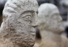 Roman busts found in Israel, archaeologists said Sunday Roman busts found in Israel, archaeologists said Sunday