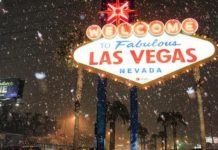 Snow in Vegas! Desert city gets first white stuff in decade, Report Snow in Vegas! Desert city gets first white stuff in decade, Report