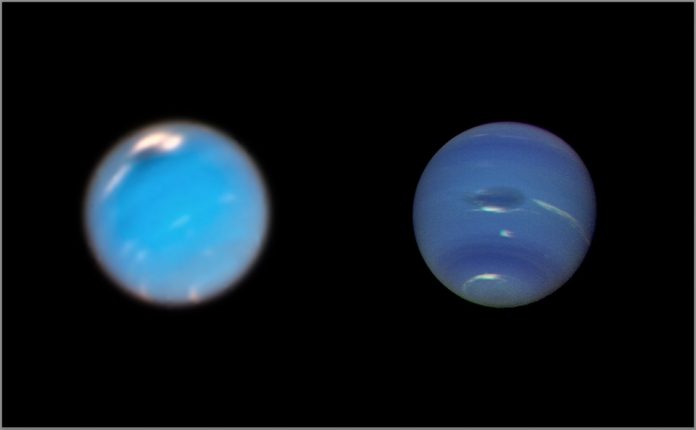 Neptune dark spot: inarguably the galaxy’s most beautiful