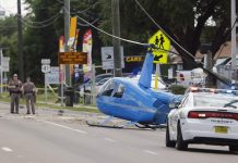 Florida helicopter crash land on a busy Tampa road, man dies on ground Florida helicopter crash land on a busy Tampa road, man dies on ground