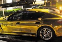 Gold Porsche is too shiny for Germany’s roads (Picture) Gold Porsche is too shiny for Germany's roads (Picture)