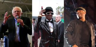 Flavor Flav Blasts Bernie Sanders LA Rally, Report