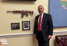 Ken Buck wields AR-15 in office (Watch) Ken Buck wields AR-15 in office (Watch)