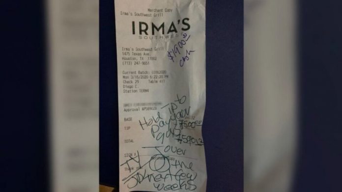 Texas restaurant receives $9400 tip from generous customer, Report