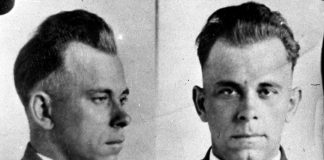 Bank robber John Dillinger was shot to death (From the Archives) Bank robber John Dillinger was shot to death (From the Archives)