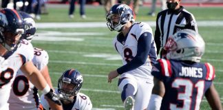 Report: Six — count 'em, six — McManus field goals lifts Broncos past Patriots, 18-12