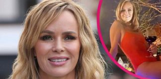 Photo: Amanda Holden shows off her figure in Baywatch-style red swimsuit - and we're obsessed