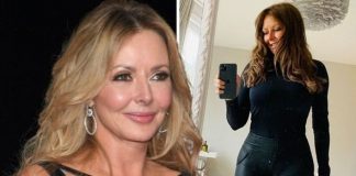 Carol Vorderman: Countdown star stuns in skin-tight trousers as she shows off her curves (Picture) Carol Vorderman: Countdown star stuns in skin-tight trousers as she shows off her curves (Picture)