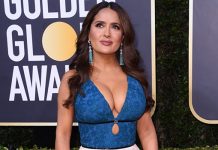 Actress Salma Hayek teases fans to see her slinky dress in full (photos) Salma Hayek teases fans to see her slinky dress in full (photos)