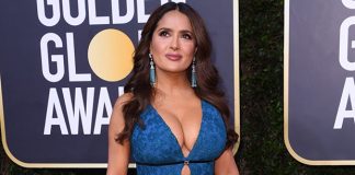 Actress Salma Hayek teases fans to see her slinky dress in full (photos) Salma Hayek teases fans to see her slinky dress in full (photos)