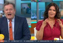 Susanna Reid shocks Piers Morgan by pulling her top open after he said she ‘loves’ the attention (Report) Susanna Reid shocks Piers Morgan by pulling her top open after he said she 'loves' the attention (Report)