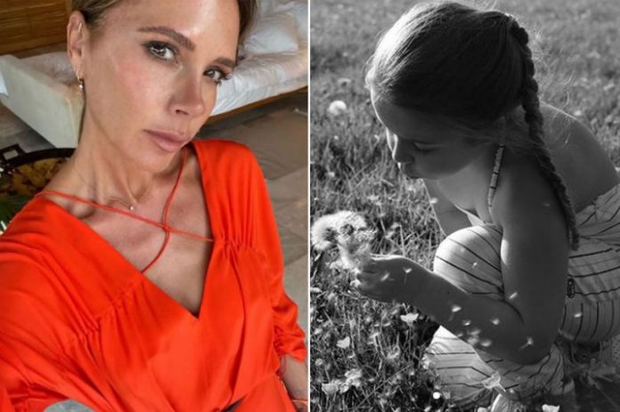 Victoria Beckham praised after sharing rare photos of daughter Harper (Picture)