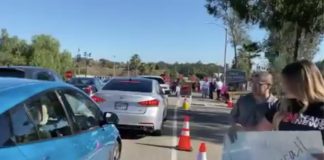 Video: Shocking footage shows anti-vaxxers intimidating people waiting to get Covid vaccine Video: Shocking footage shows anti-vaxxers intimidating people waiting to get Covid vaccine