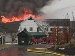 Video: Oakland Hills Country Club clubhouse catches fire in Michigan, 'almost a total loss'