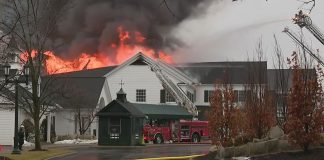Video: Oakland Hills Country Club clubhouse catches fire in Michigan, ‘almost a total loss’ Video: Oakland Hills Country Club clubhouse catches fire in Michigan, 'almost a total loss'